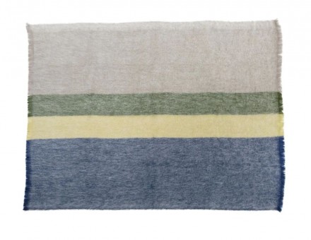 Плед 140x180 Brun De Vian-Tiran MOHAIR PAYSAGE ORAGE