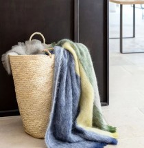 Плед 140x180 Brun De Vian-Tiran MOHAIR PAYSAGE ORAGE