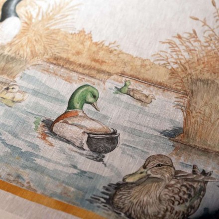 Скатерть 160х230 Tessitura Toscana Telerie LAGUNA CREAM 