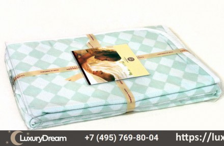 Плед детский 100х150 Luxberry Lux 3313 зелёный