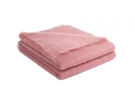 Плед 140x180 Brun De Vian-Tiran MOHAIR ROSE ANCIER