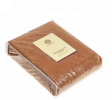 Покрывало 240х260 Luxberry Velvet рыжая замша