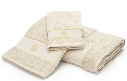 Полотенце 100х150 Roberto Cavalli GOLD NEW 886 sabbia 