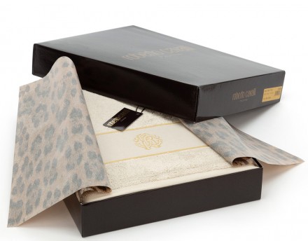 Полотенце 100х150 Roberto Cavalli GOLD NEW 886 sabbia 