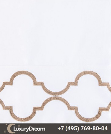 Наволочка с запахом 50х70 Bovi Roma бело-золотая