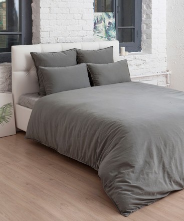 Пододеяльник 150х210 Bovi Soft Sateen серо-зеленый