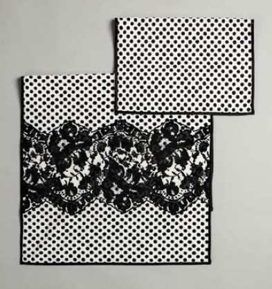 Набор полотенец 2шт Luna di Giorno 2324 white-black