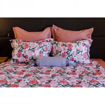 Постельное белье семейное German Grass Coral Peony 