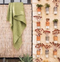 Плед 140x180 Brun De Vian-Tiran MOHAIR OLIVE