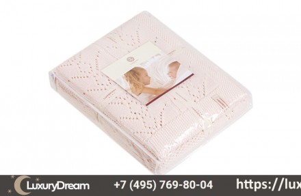 Плед детский 100х150 Luxberry Lux 5 пудра