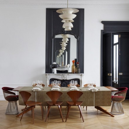 Скатерть 175х250 Le Jacquard Francais ARMOIRIES brown 