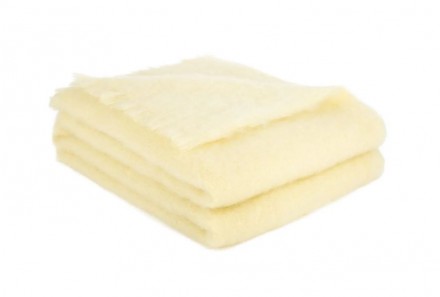 Плед 140x180 Brun De Vian-Tiran MOHAIR BEURRE