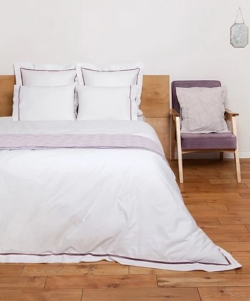 Наволочка с запахом 50х70 Bovi San Marco бело-лавандовая