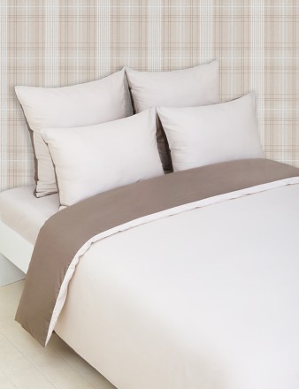 Простыня на резинке 160x200x30 Bovi Duetto7 бежевая