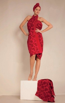 Полотенце 100x150 Luna di Giorno Cesello 2532 rosso