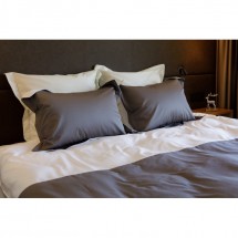 Постельное белье семейное German Grass Twist grey white