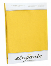 Простыня трикотажная 140-160x200 Elegante 8000/33 желтая