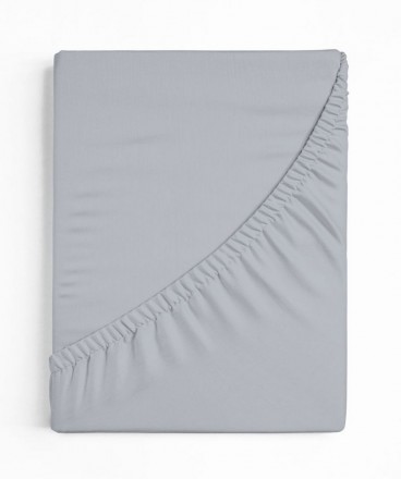 Простыня на резинке 180/200х200/220 Bellana Samtweich TE 5820 цвет 527 steel темно-серый
