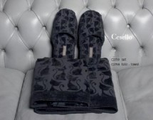 Набор полотенец 2шт Luna di Giorno Cesello 2759 antracite 364