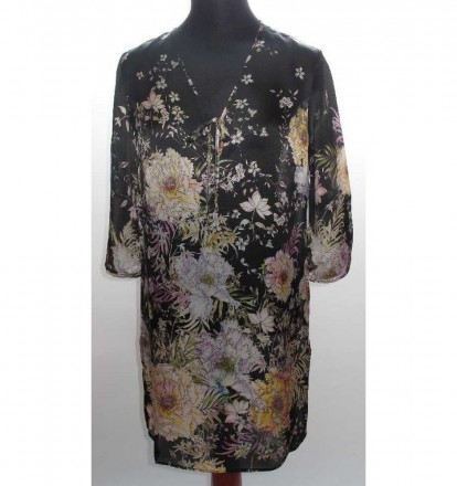 Туника женская Furstenberg Peonas on Black