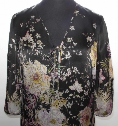 Туника женская Furstenberg Peonas on Black