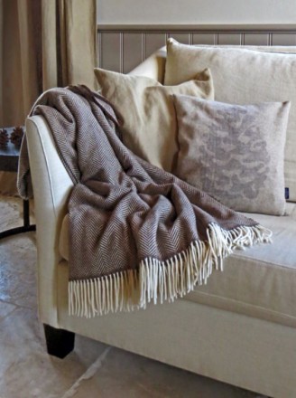 Плед шерстяной 150x215 Eagle DERBY 102 braun