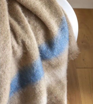 Плед 140x180 Brun De Vian-Tiran MOHAIR CHEMIN SOMMET