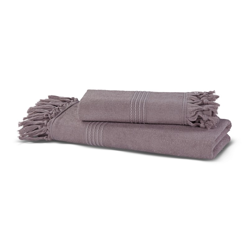 Полотенце 100х150 Hamam Meyzer Tassels лаванда