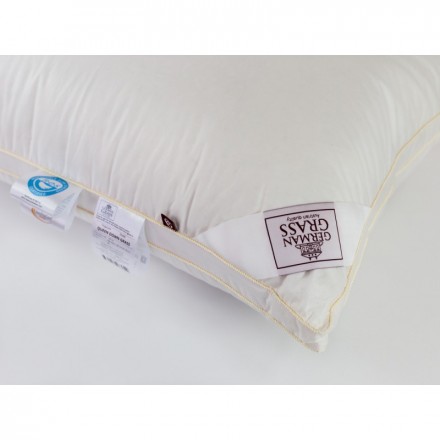 Подушка пуховая средняя с бортиком 60x80 German Grass Queen Down Grass