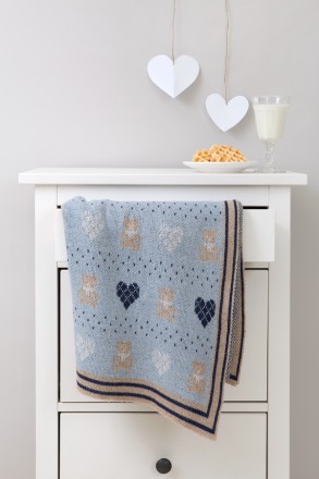 Плед детский 100х150 Luxberry Lux Bear голубой