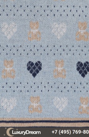 Плед детский 100х150 Luxberry Lux Bear голубой