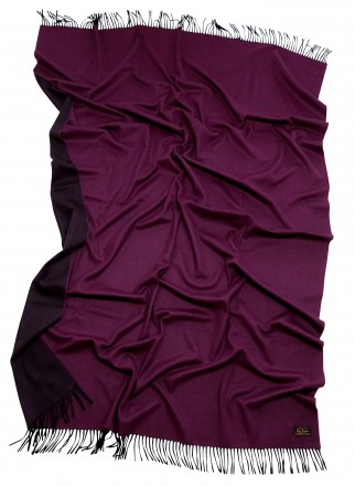 Плед шерстяной 130х180 Lamcash Vale Black Berry