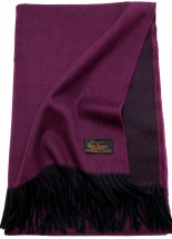 Плед шерстяной 130х180 Lamcash Vale Black Berry