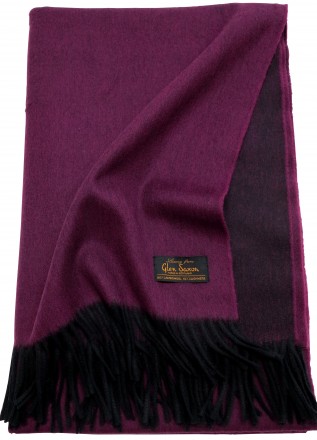 Плед шерстяной 130х180 Lamcash Vale Black Berry