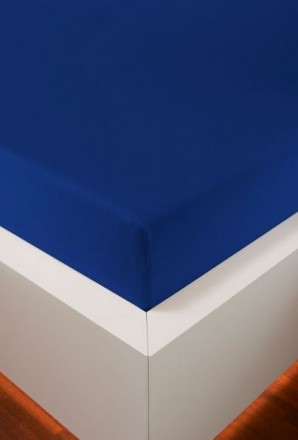 Простыня на резинке 180/200х200/220 Bellana DeLuxe J57BL цвет 616 royal синий 