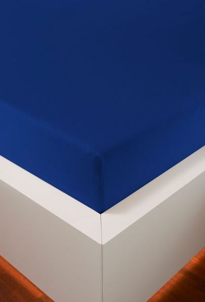 Простыня на резинке 180/200х200/220 Bellana DeLuxe J57BL цвет 616 royal синий 