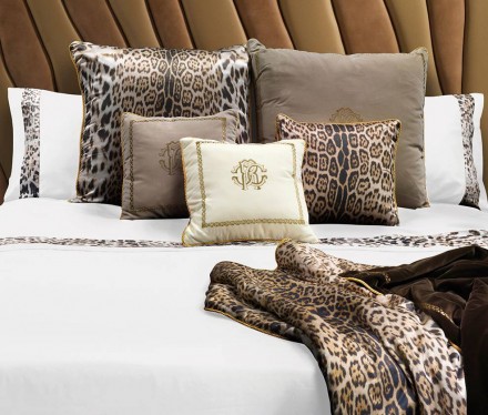 Постельное белье 2 спальное евро Roberto Cavalli Basic New white 012