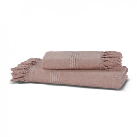 Полотенце 100х150 Hamam Meyzer Tassels розовое