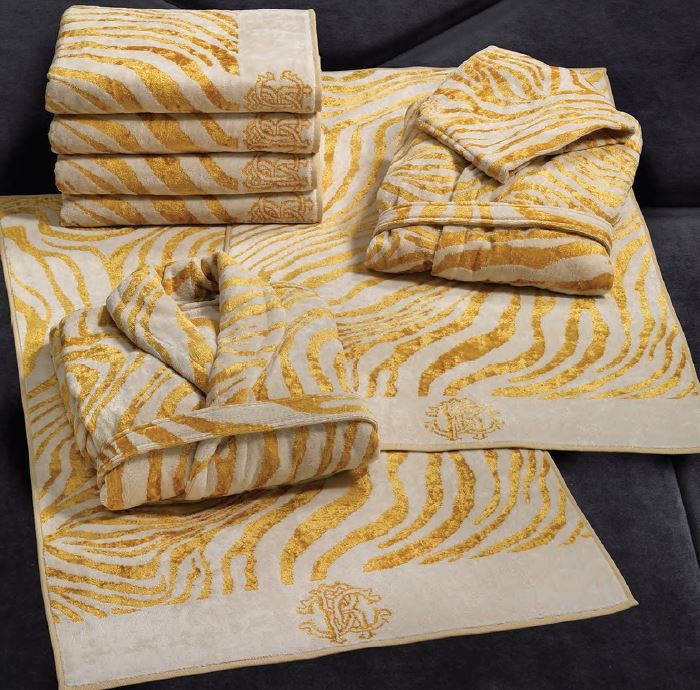Полотенце 95х150 Roberto Cavalli ZEB GOLD 001 золото