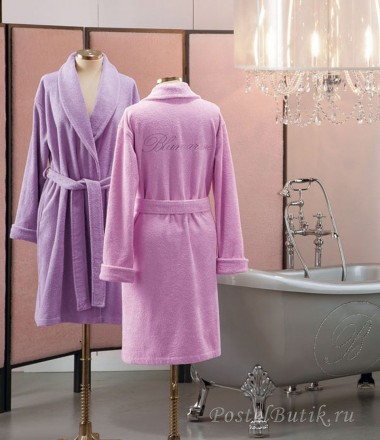 Халат махровый Blumarine Top Model розовый