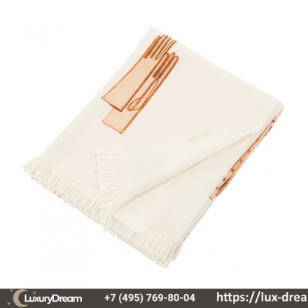 Плед 140x180 Trussardi Gloves кремовый