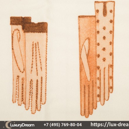 Плед 140x180 Trussardi Gloves кремовый