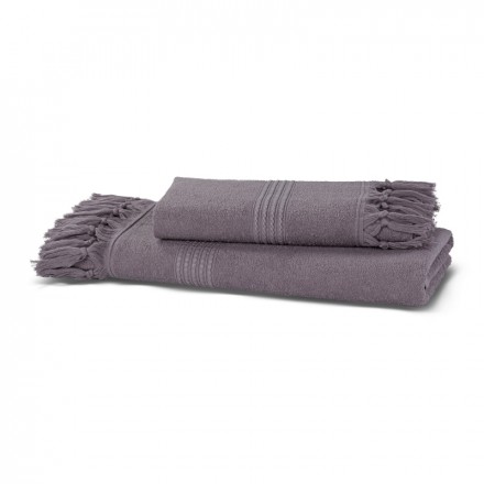 Полотенце 100х150 Hamam Meyzer Tassels темно-фиолетовый
