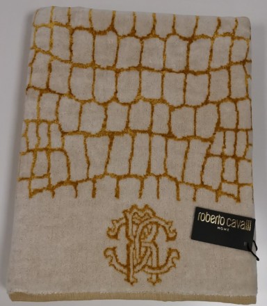 Полотенце 95х150 Roberto Cavalli COCCO GOLD 001 золото