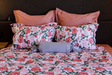 Комплект из 2-х наволочек 70x70 German Grass Coral Peony