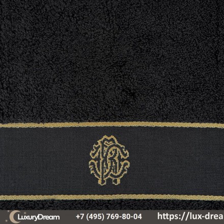 Набор полотенец 2шт Roberto Cavalli Gold New 914 nero