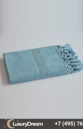 Полотенце 100х150 Hamam Meyzer Tassels бирюзовое