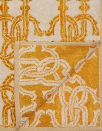 Полотенце 95х150 Roberto Cavalli LOGO GOLD 001 золото
