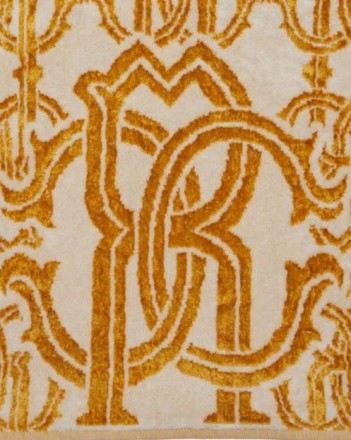 Полотенце 95х150 Roberto Cavalli LOGO GOLD 001 золото