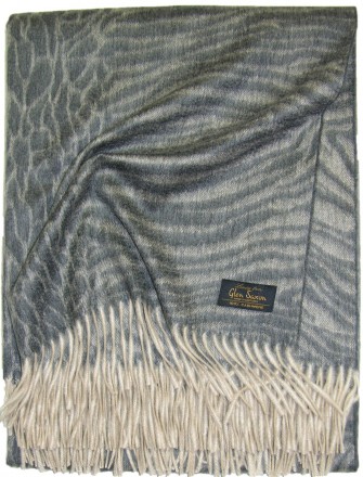 Плед кашемировый 147х183 Glen Saxon Natal JBKL Dark Grey